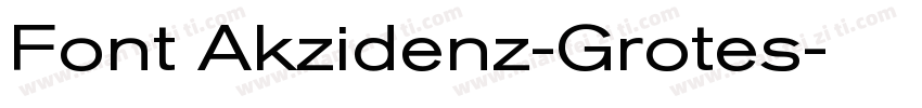 Font Akzidenz-Grotes字体转换